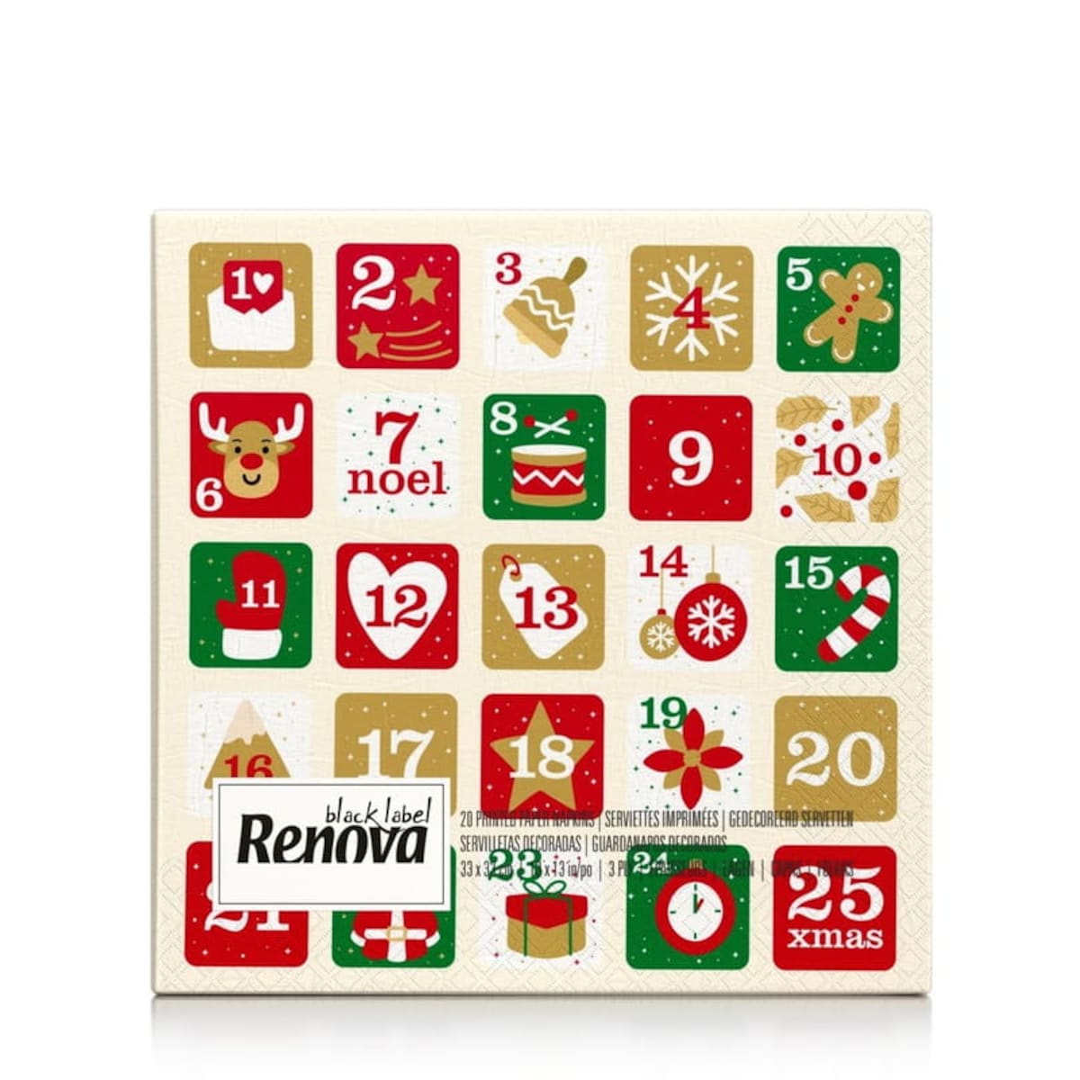 Serwetki Renova kalendarz adwentowy 20szt