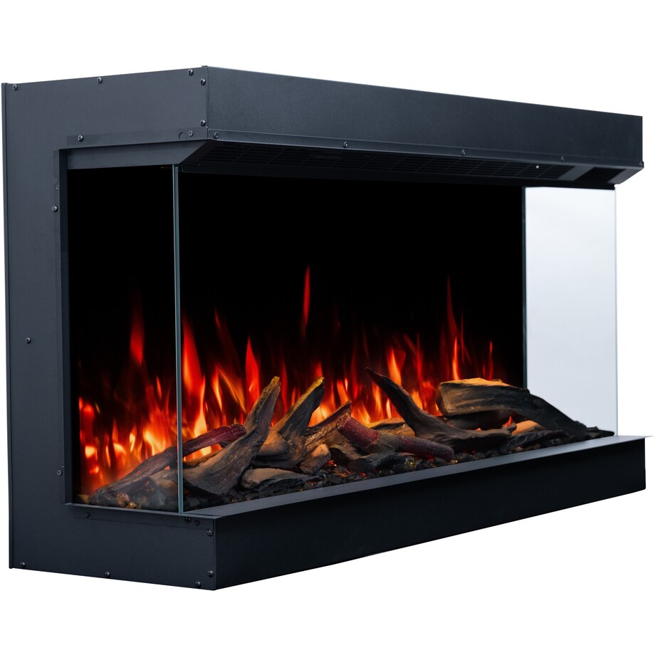 Kominek elektryczny AFLAMO Superb 3D 80 - do zabudowy - 80x65x35 cm - kominek LED z funkcją grzania 750/1500 W