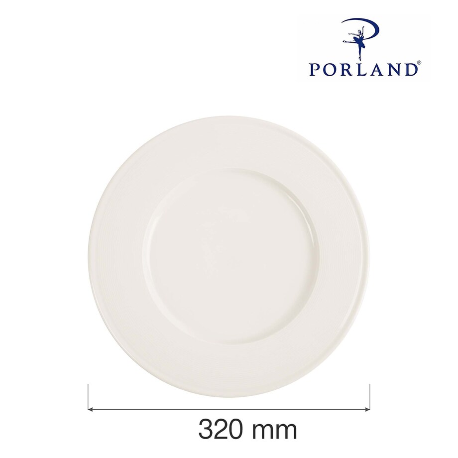 Talerz płytki Porland Line Ø320 mm kremowy