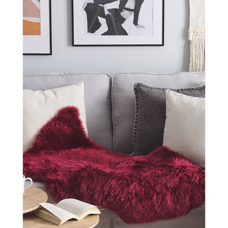 Skóra owcza bordowa ULURU