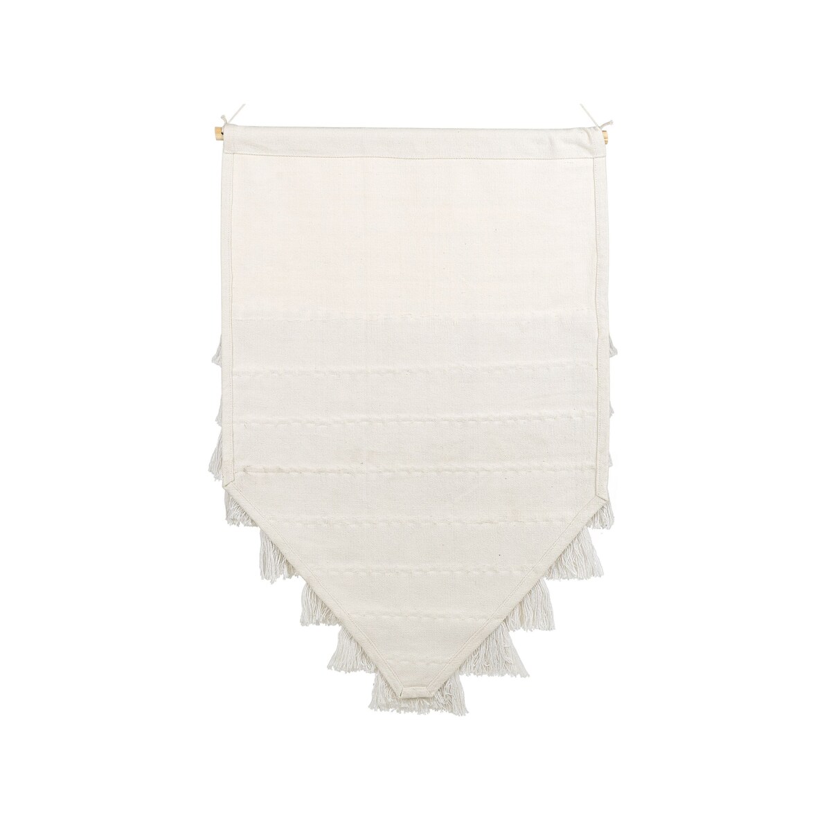 Dekoracja ścienna z frędzlami biała THUL