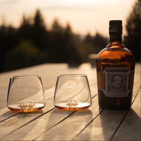 Zestaw 2 szklanek do whisky - Topographic - Fuji & Denali