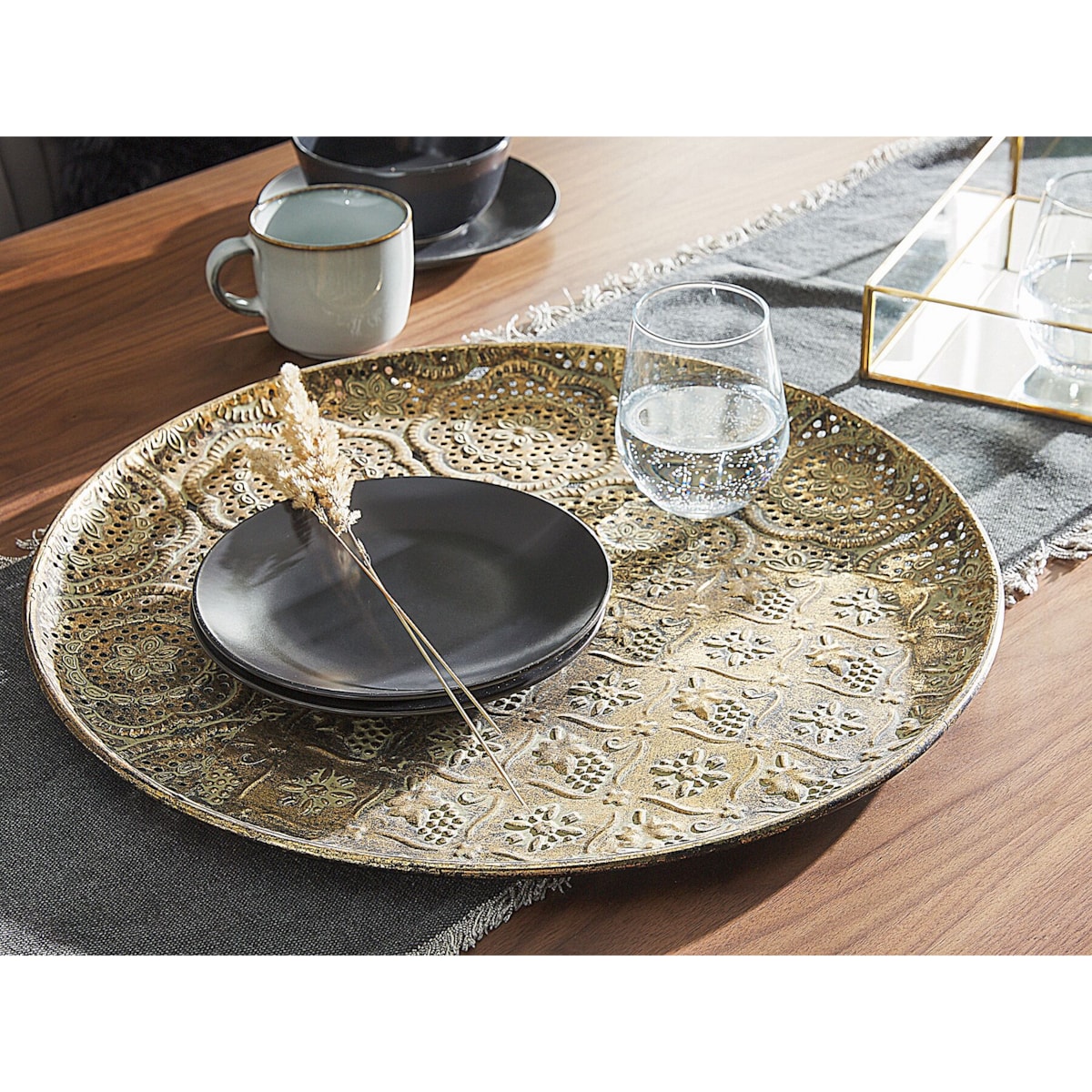 Taca dekoracyjna złota KITNOS