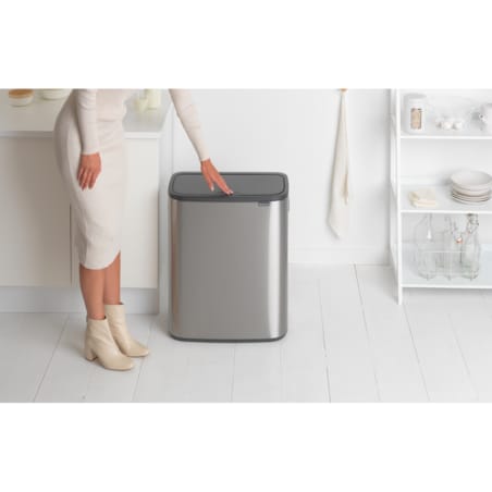 Kosz na śmieci Touch Bin BO 60l stal matowa 223082