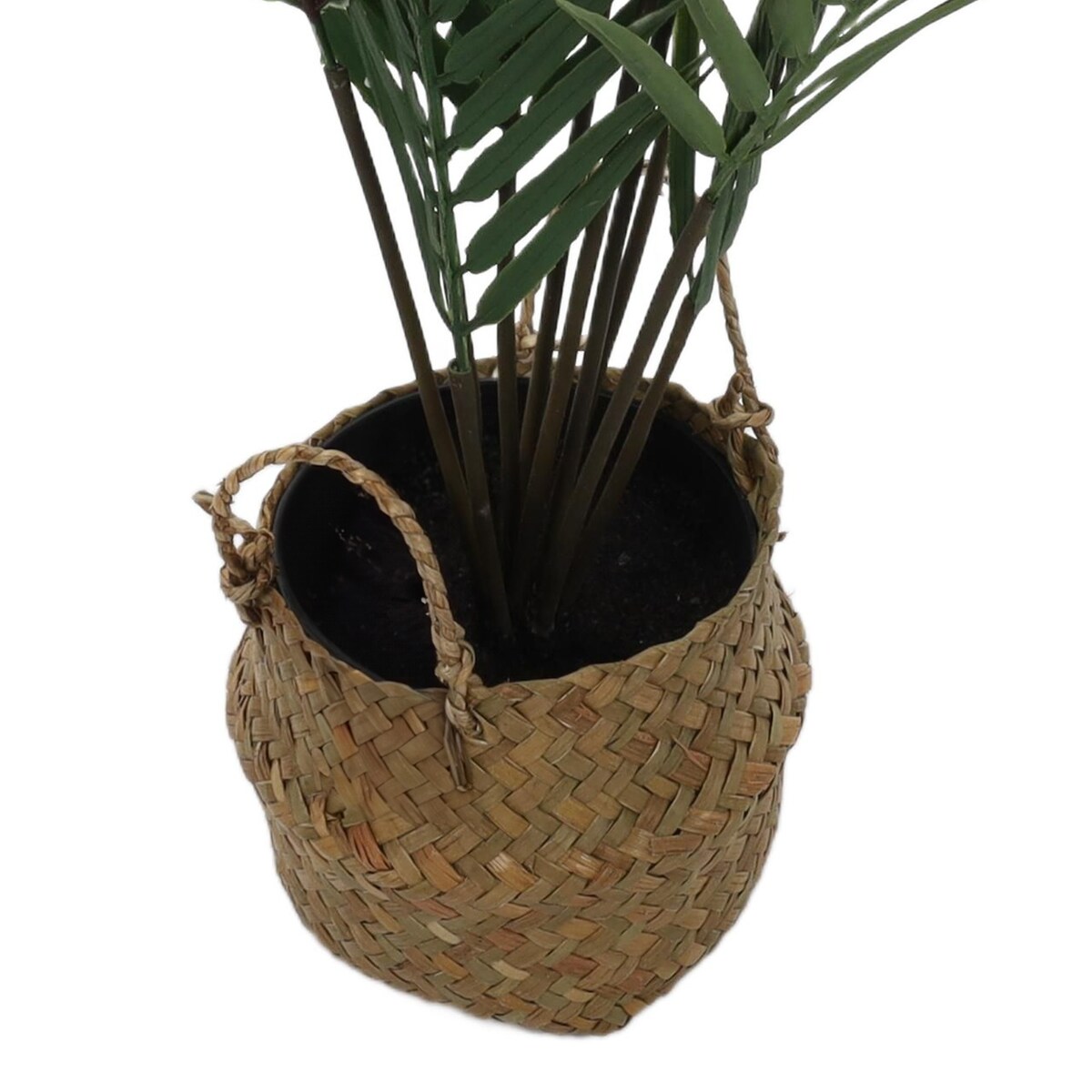 Sztuczna roślina palma w koszyku, 64 cm