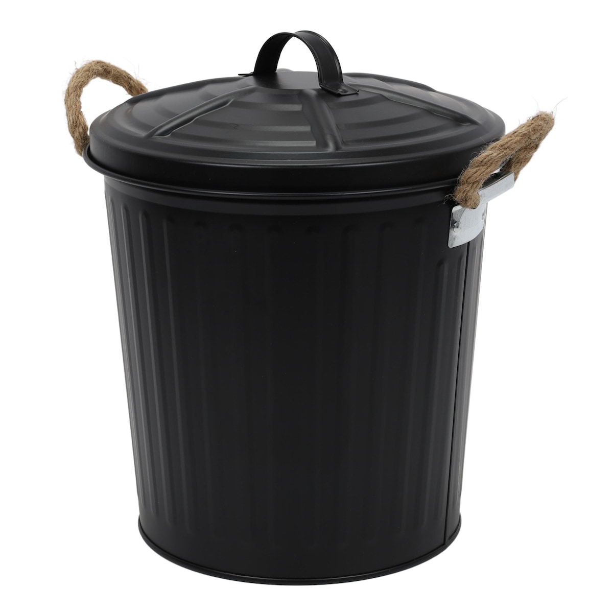 Kosz łazienkowy z pokrywą GARA, 6 l, WENKO, kolor czarny, metal