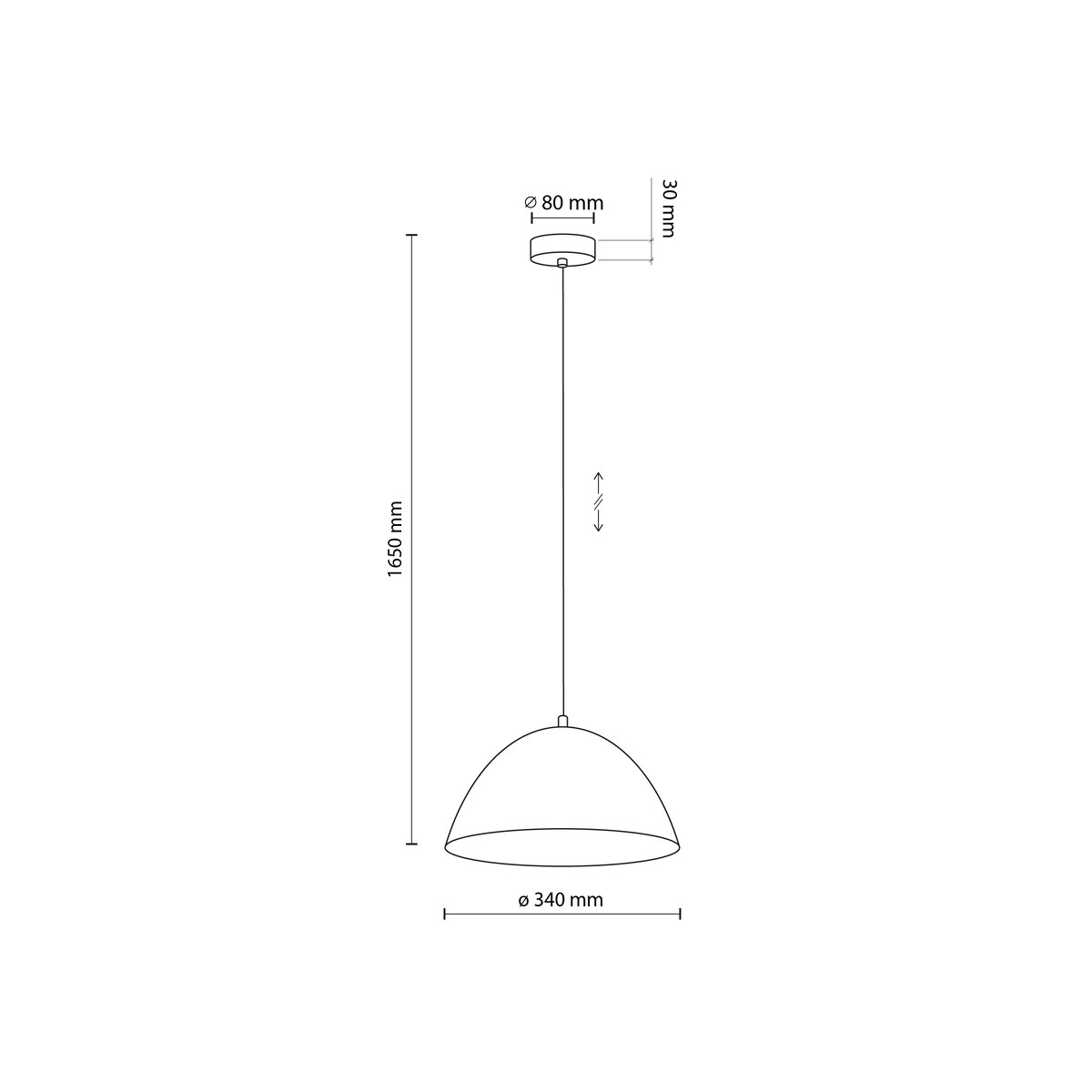 Lampa wisząca TK Lighting FARO OCHRA 10263, nowoczesna, regulowana wysokość, E27, ochra