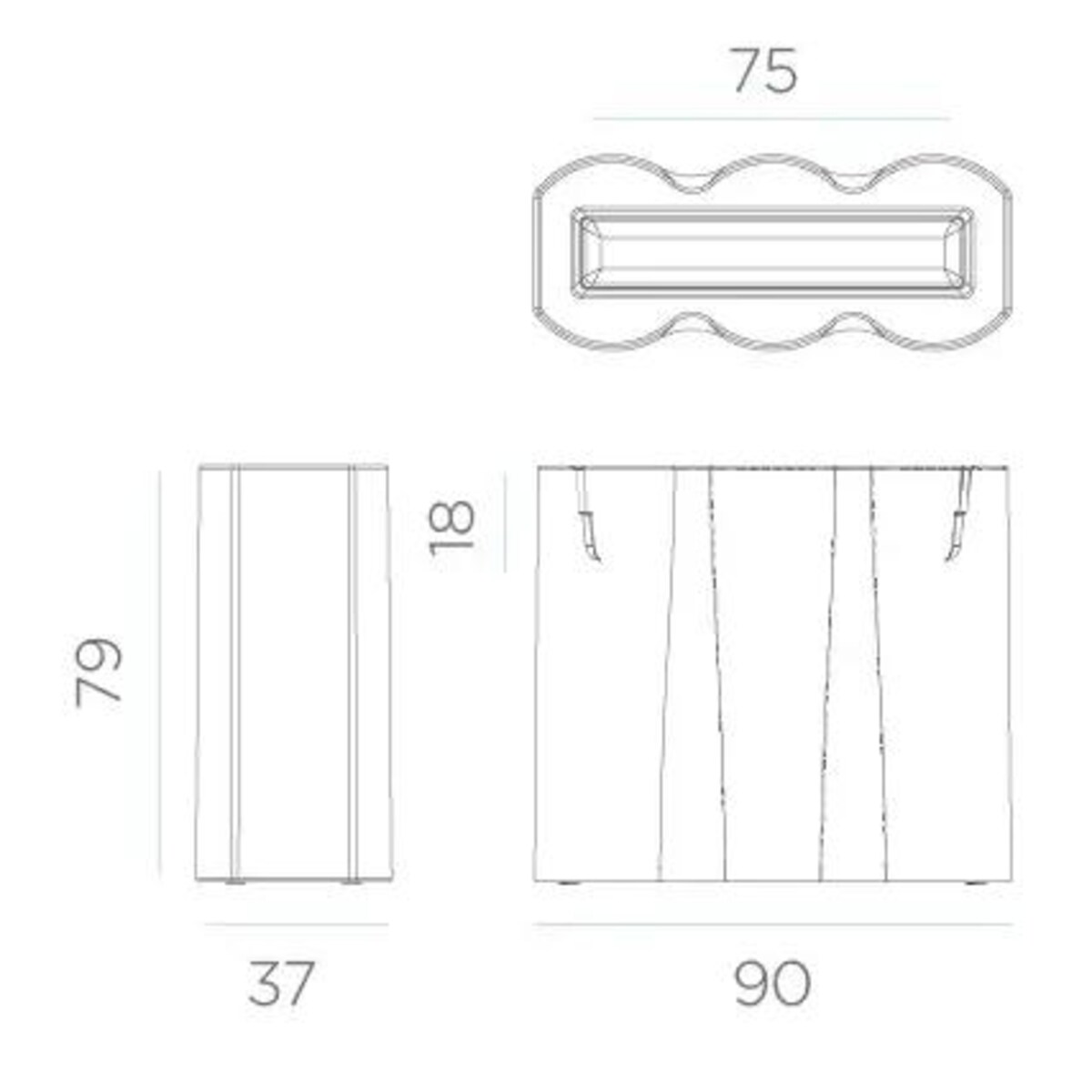 Solarna donica podświetlana Palmera LUMPA080SSNW King Home IP65 biała