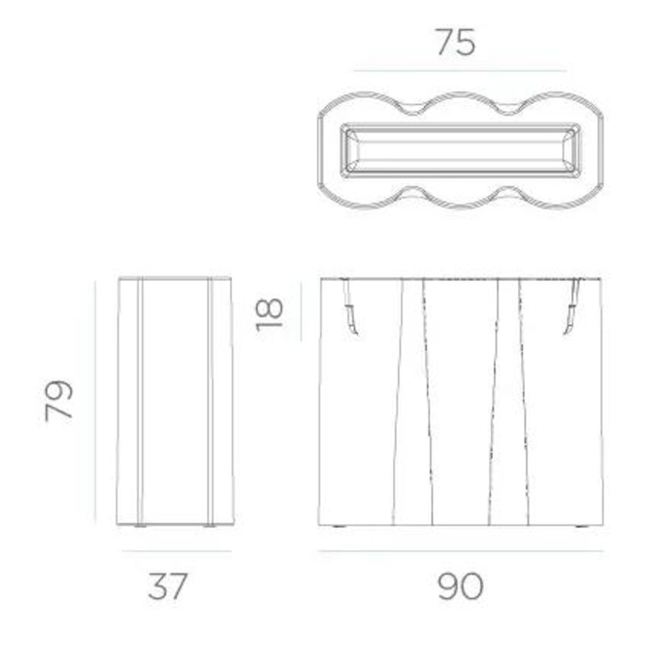 Solarna donica podświetlana Palmera LUMPA080SSNW King Home IP65 biała