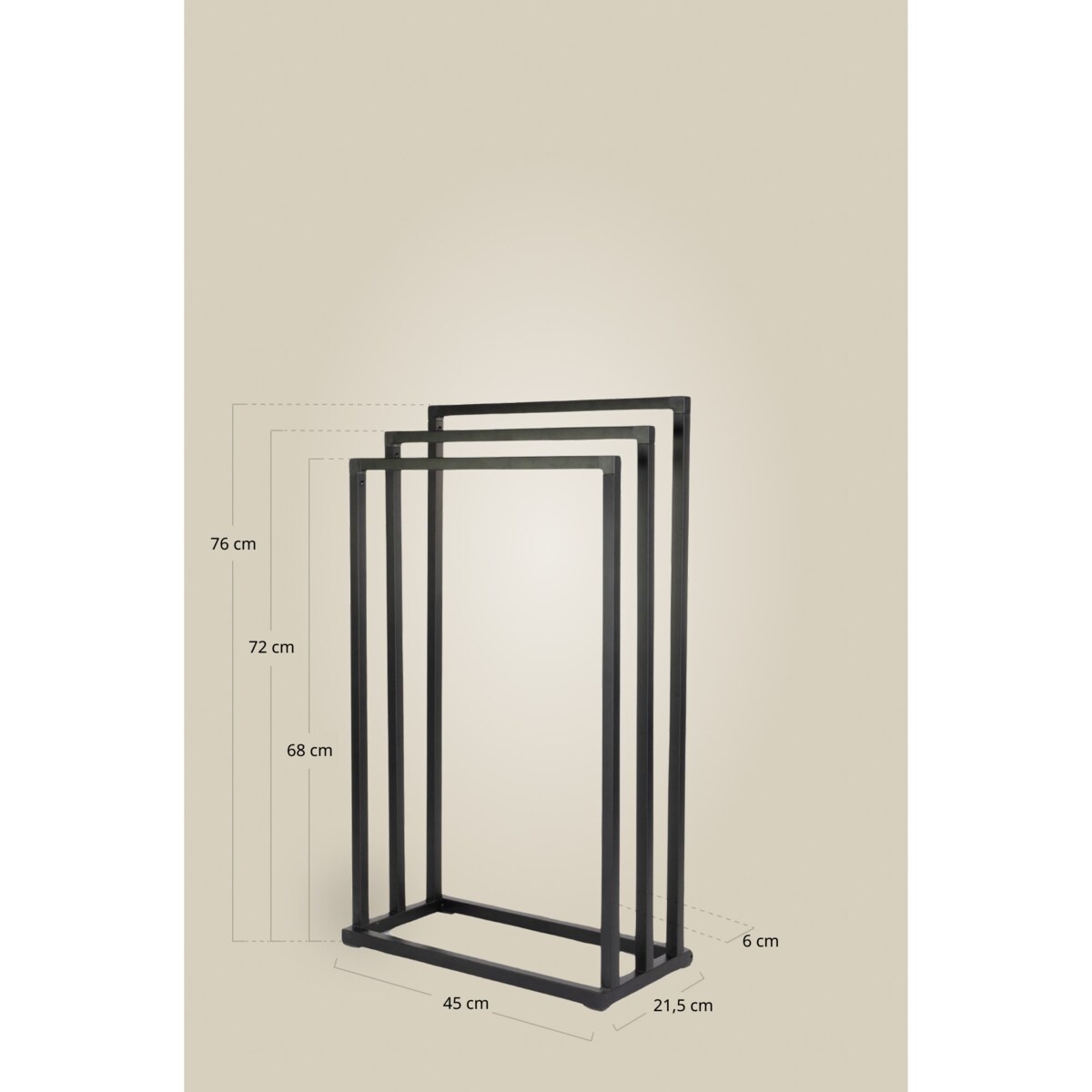 Stojak na ręczniki 3-ramienny BALVO