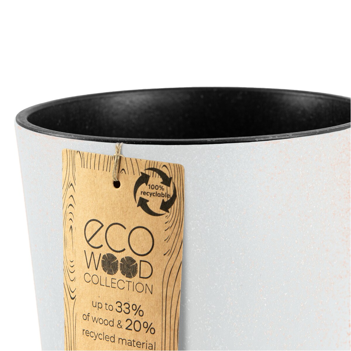 Donica Doniczka Ogrodowa 20 Cm Na Taras Do Ogrodu Domu Eco Wood Biała