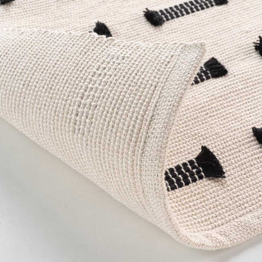 Dywan bawełniany JULINE, tkany na płasko, 50 x 80 cm