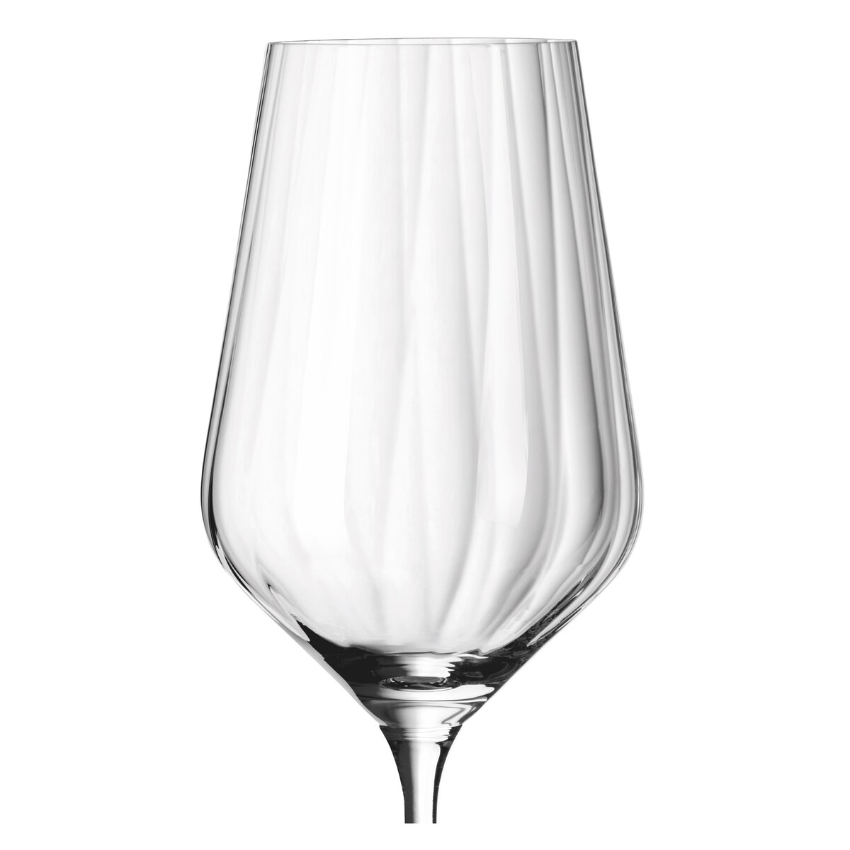 Ritzenhoff Zestaw 12 szt. Kryształowych Ryflowanych Kieliszków do Białego Wina i wody Sternschliff