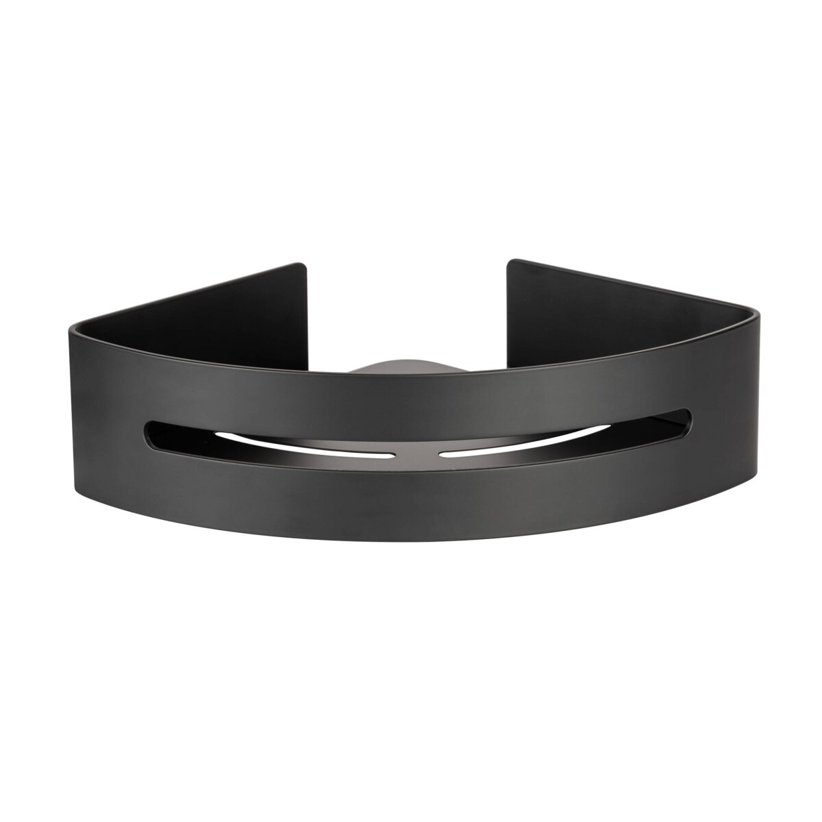 Narożna aluminiowa półka łazienkowa BIVIO, montaż bez wiercenia