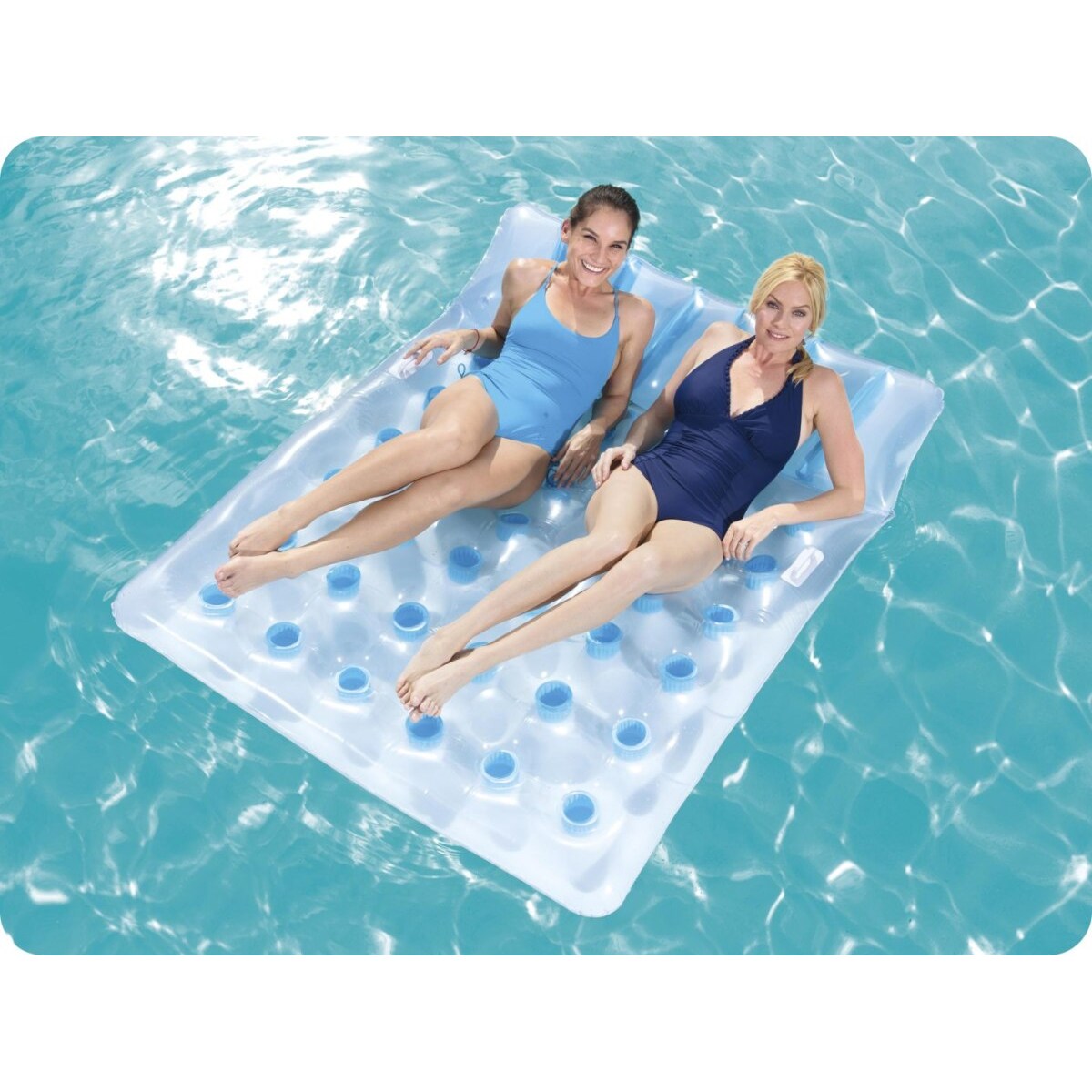 Duży materac plażowy dla 2 os. 193 x 142 cm Bestway 43055