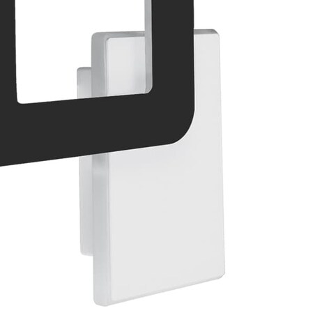 Ledowy kinkiet ścienny HOP 4183 Ideus 12W 4200K metalowa do przedpokoju czarna biała