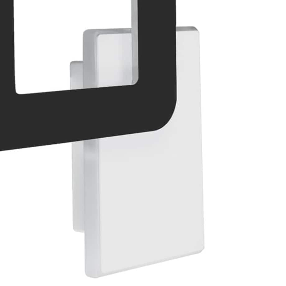 Ledowy kinkiet ścienny HOP 4183 Ideus 12W 4200K metalowa do przedpokoju czarna biała