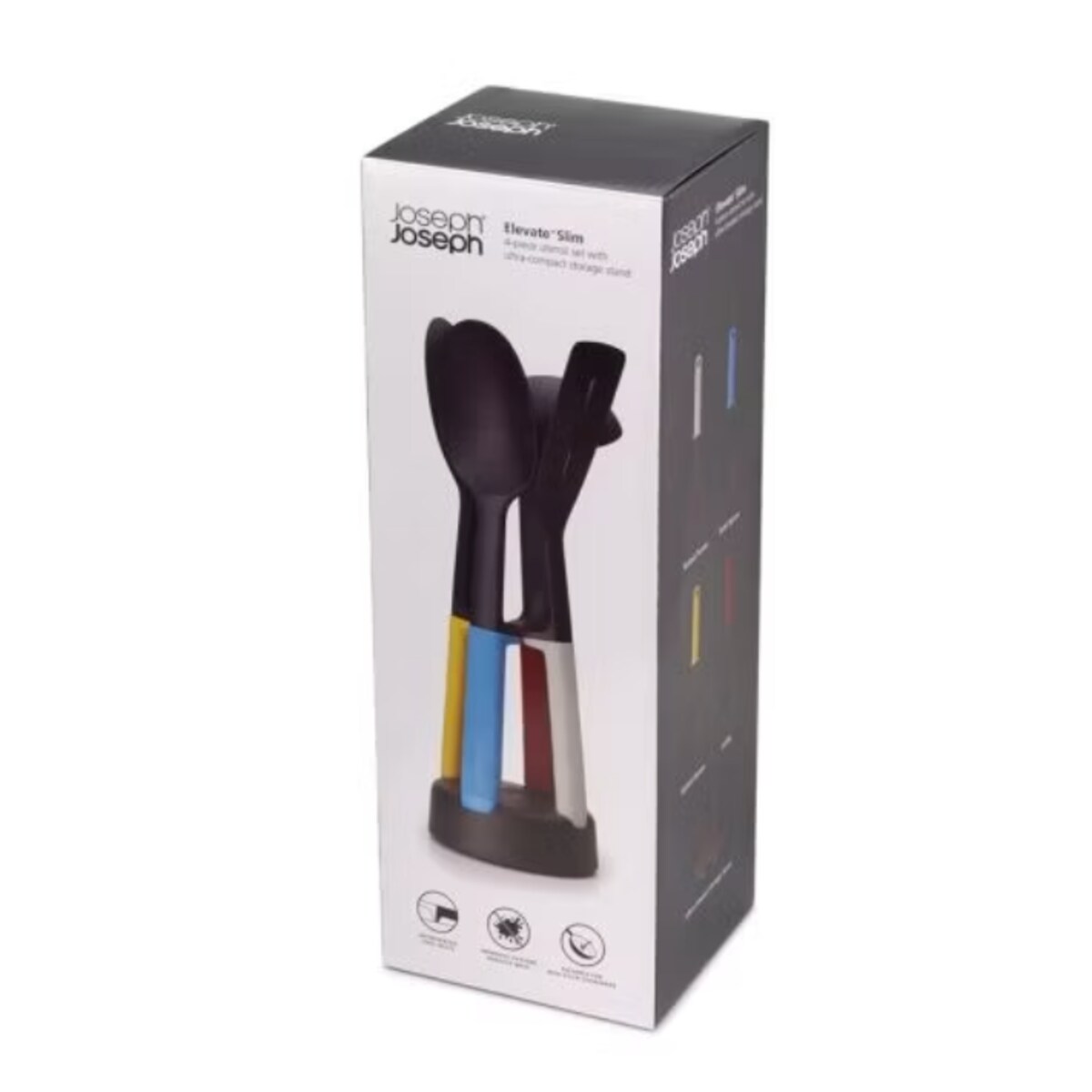 Zestaw 4 narzędzi kuchennych + podstawka Elevate, 32.5 x 14 x 12 cm, Joseph Joseph