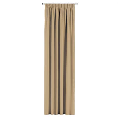 Zasłona na taśmie marszczącej 1 szt. 130x260 złocisty beż