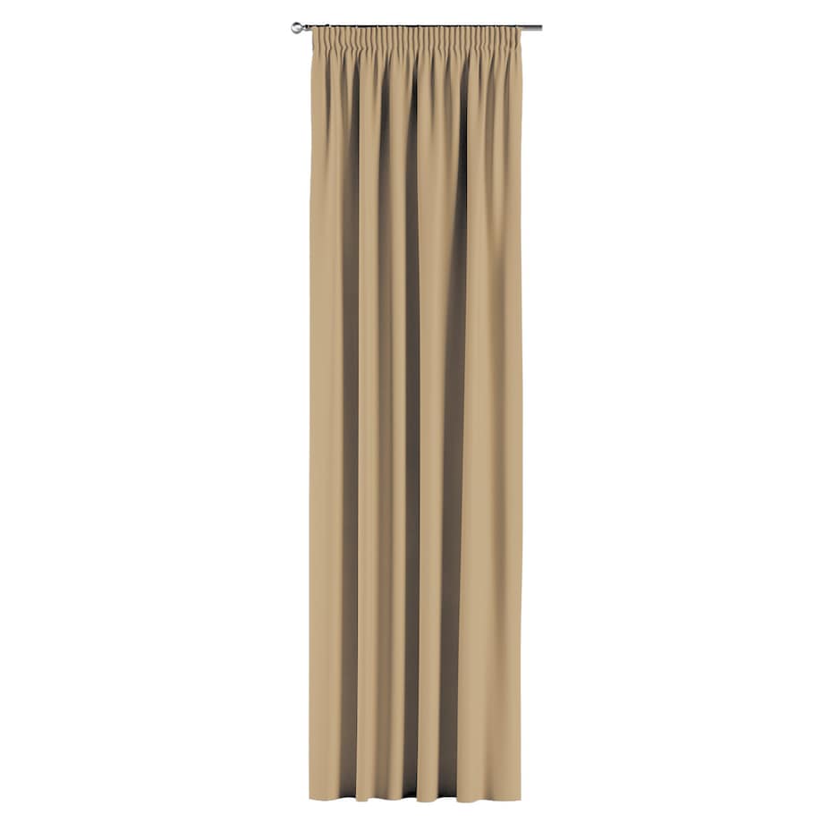 Zasłona na taśmie marszczącej 1 szt. 130x260 złocisty beż