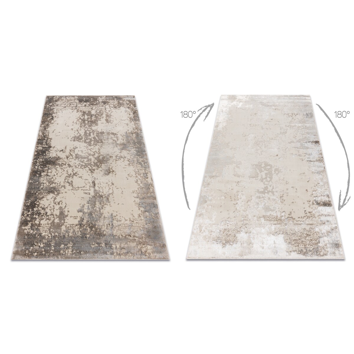 Dywan BLISS Z194AZ148 ciemny beż / beż - 160x220 cm