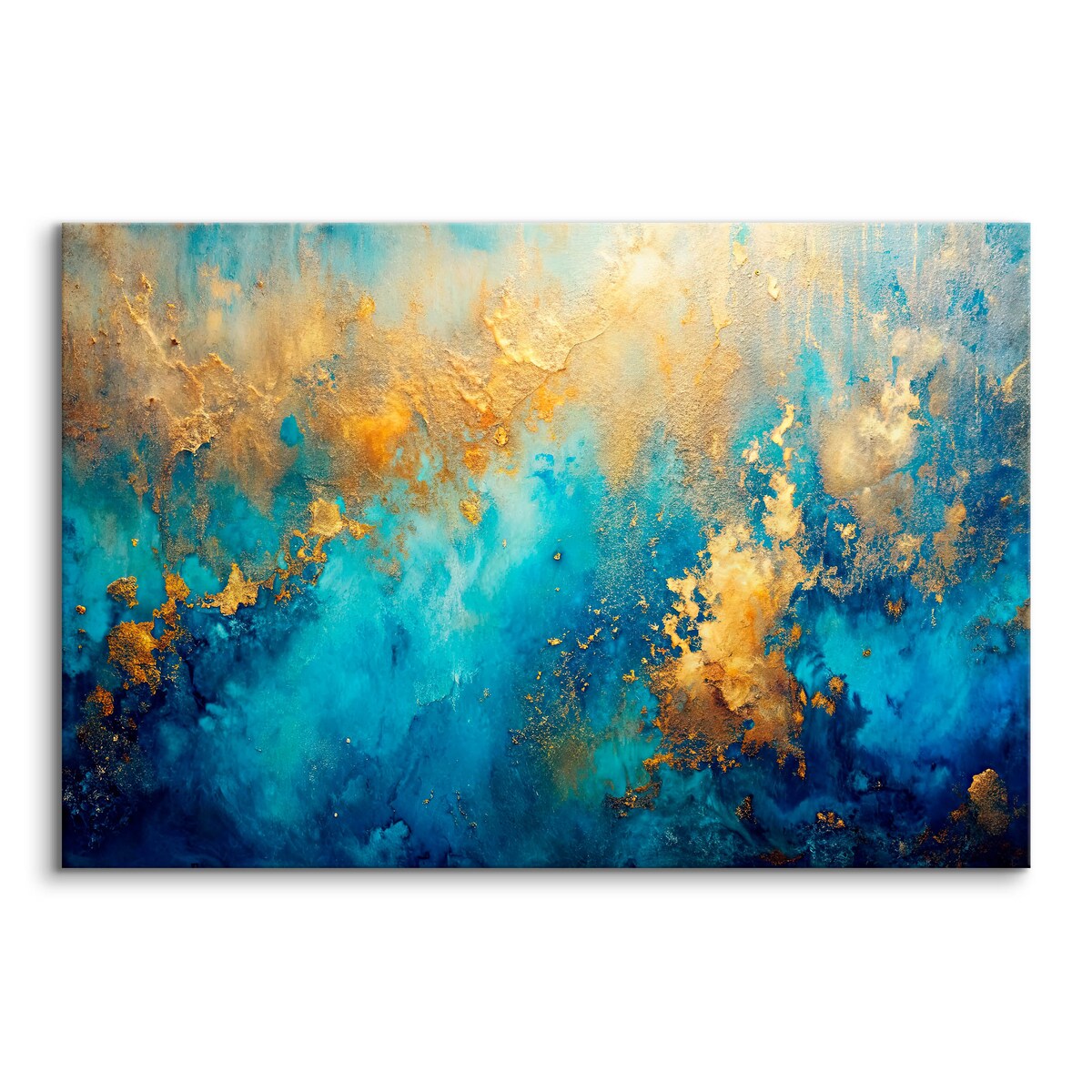 Obraz na płótnie Abstrakcja ze złotem 120x80cm