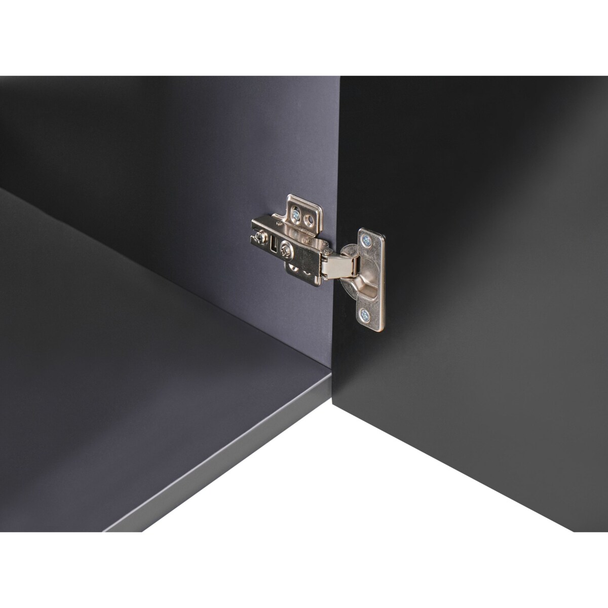 Szafka łazienkowa wisząca z umywalką TIETE 100 cm Czarny