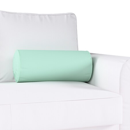 Poduszka wałek z zakładkami, turkusowo - miętowy, Ø20 x 50 cm, Loneta