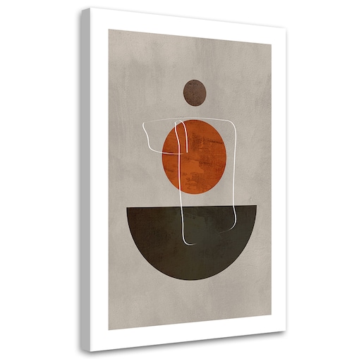 Obraz na płótnie, Okręgi i kształty boho