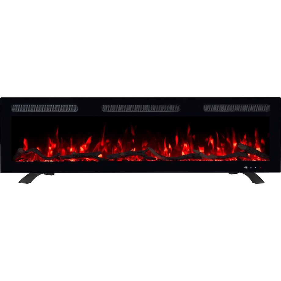 Kominek elektryczny Emotion Flame Monarch 152 - ścienny i do zabudowy - 152x13x35 cm - kominek LED z funkcją grzania 900/1800 W