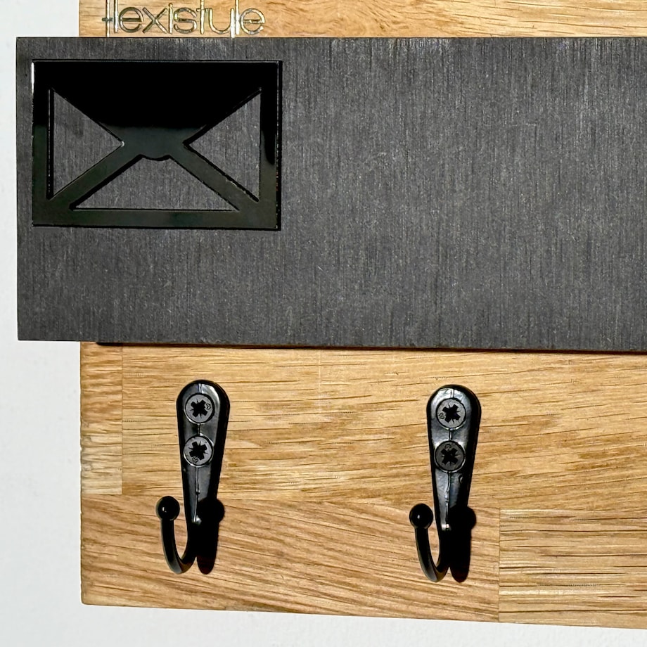 Drewniany wieszak na klucze 30cm