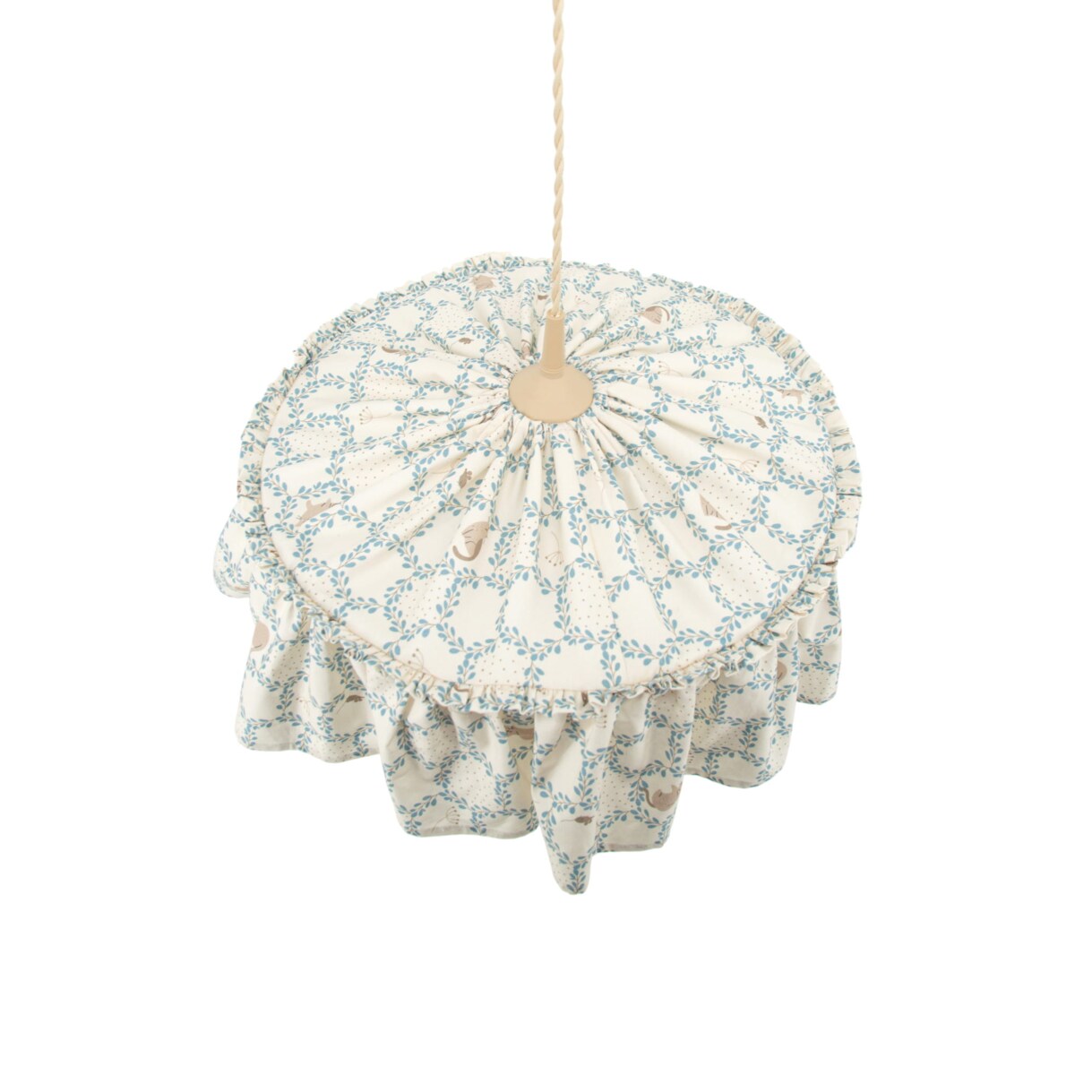 Abażur bawełniany Blue Cottage