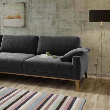 Sofa narożna Musso - ciemnoszara