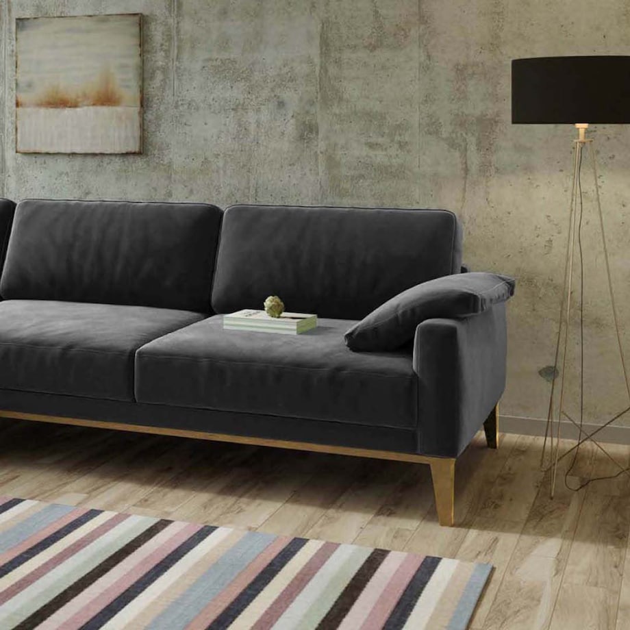 Sofa narożna Musso - ciemnoszara