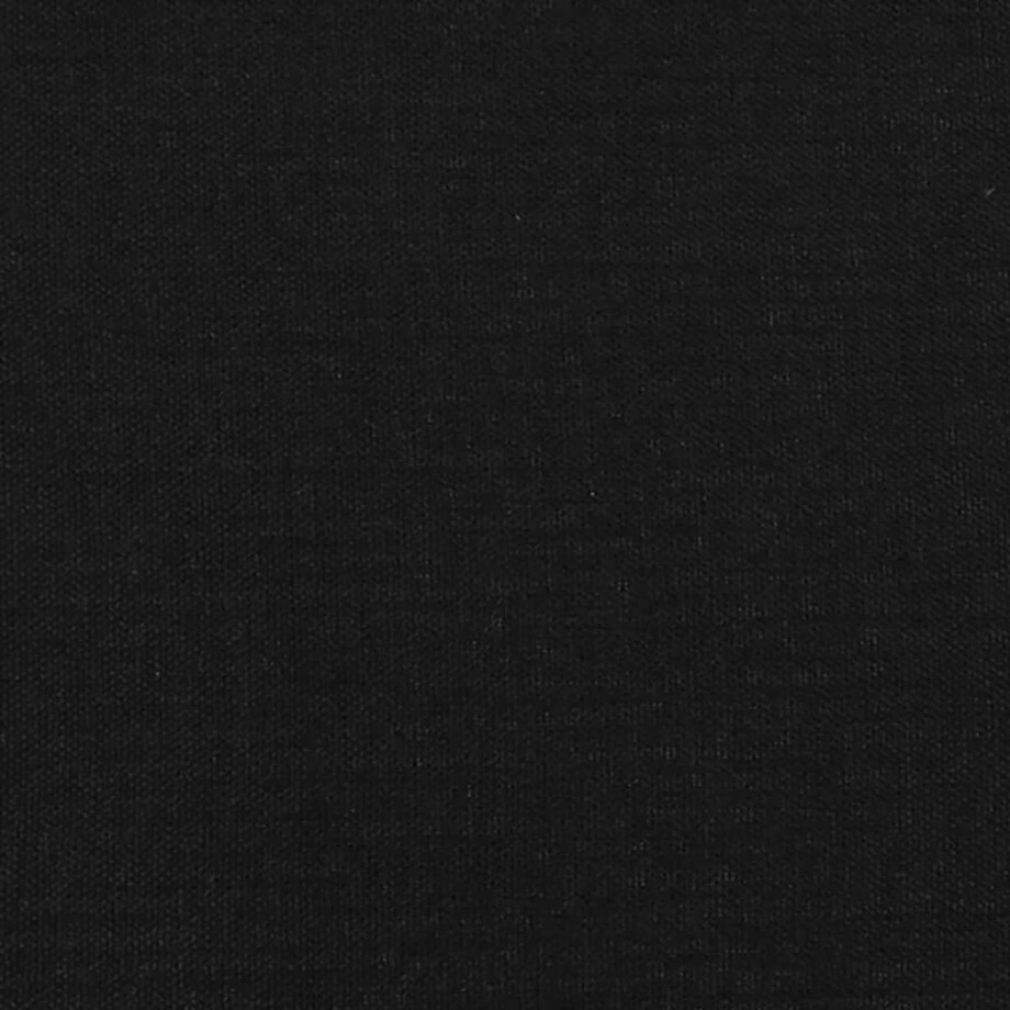 vidaXL Zagłówek uszak, czarny, 203x23x118/128 cm, tkanina