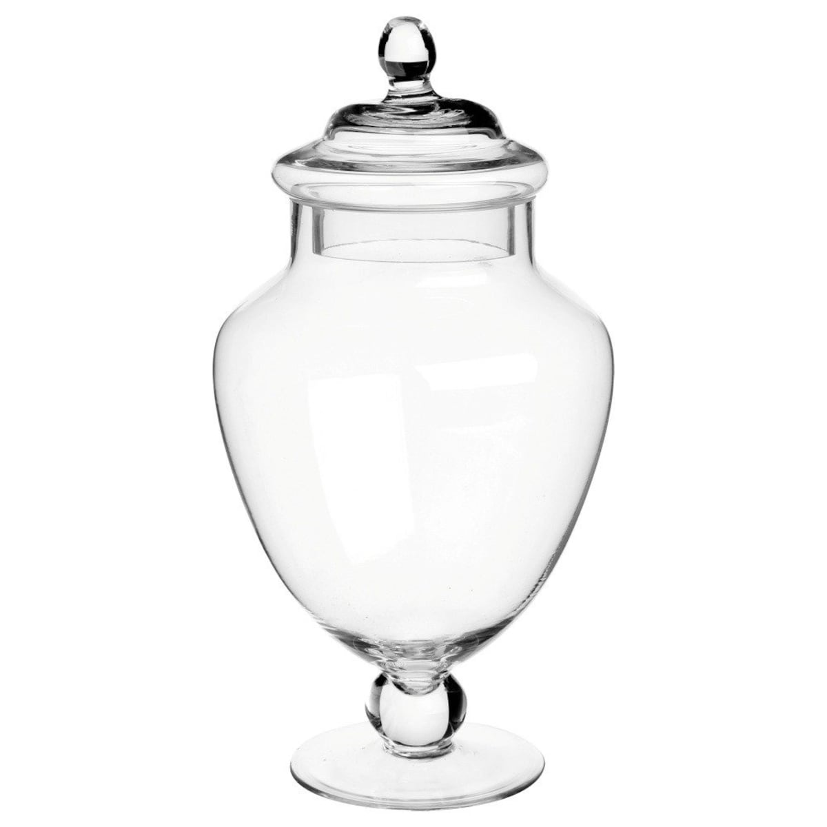 Słoik na cukierki, słój, szklany pojemnik z pokrywką, 30 cm