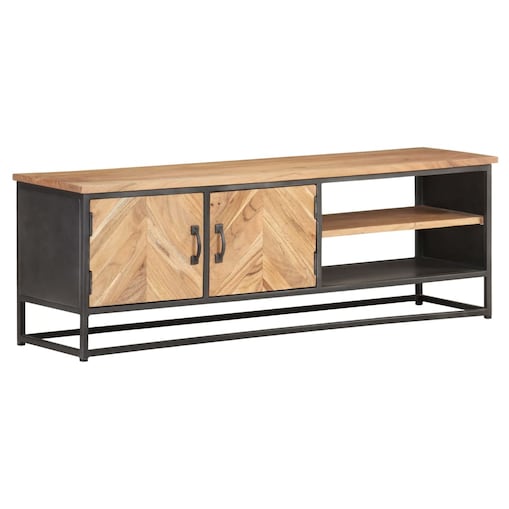 vidaXL Szafka pod TV, 120x30x40 cm, lite drewno akacjowe