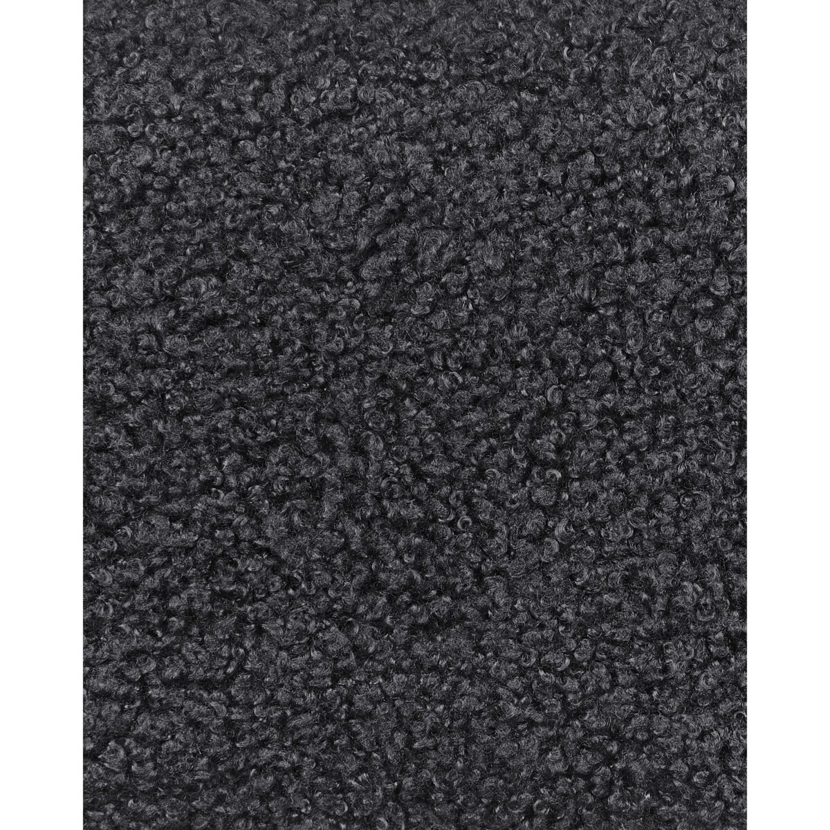 Zestaw 2 krzeseł barowych ALLISON Boucle Czarny