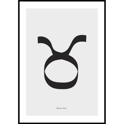 plakat znak zodiaku byk 50x70 cm
