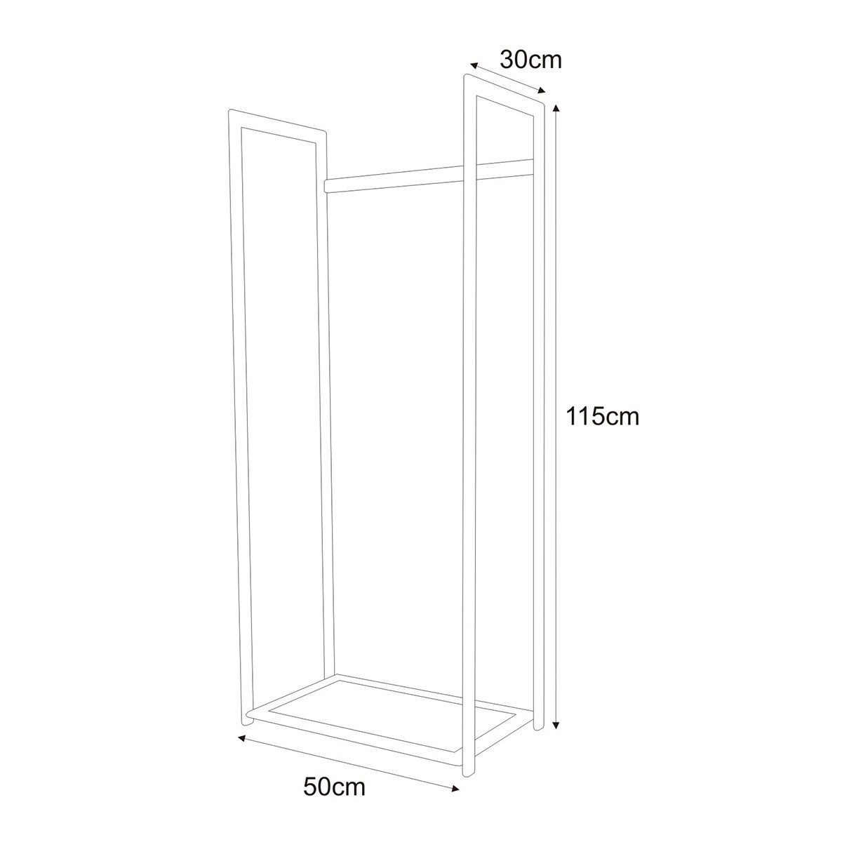 Duży stojak na drewno KS-12 WOOD L - KAJA HOME