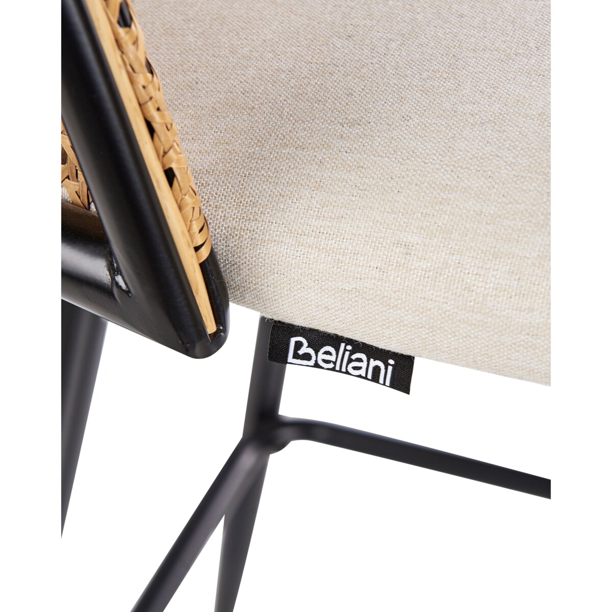 Zestaw 2 krzeseł barowych CORNELL Metal Czarny