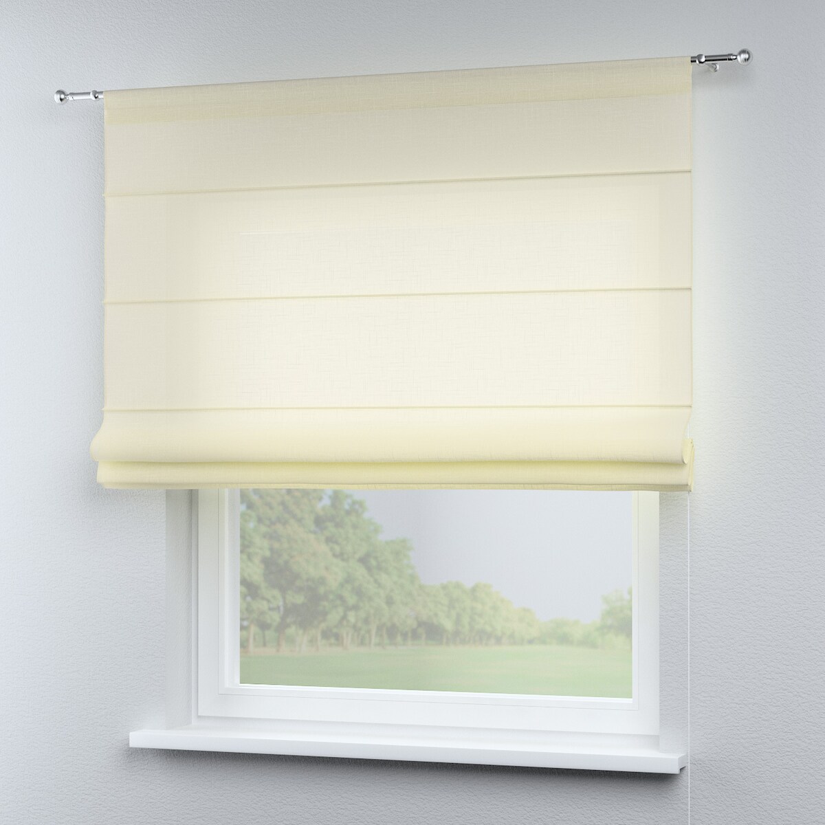 Roleta rzymska Torino 130x170 prześwitujący ecru