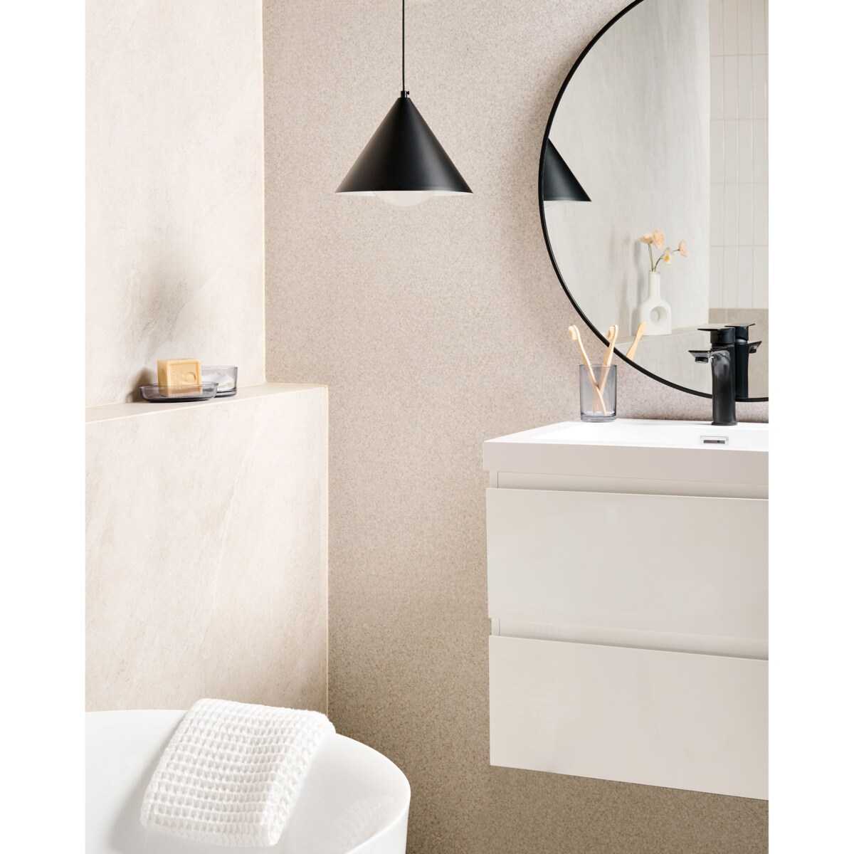 Lampa wisząca LEYRE Metal Czarny