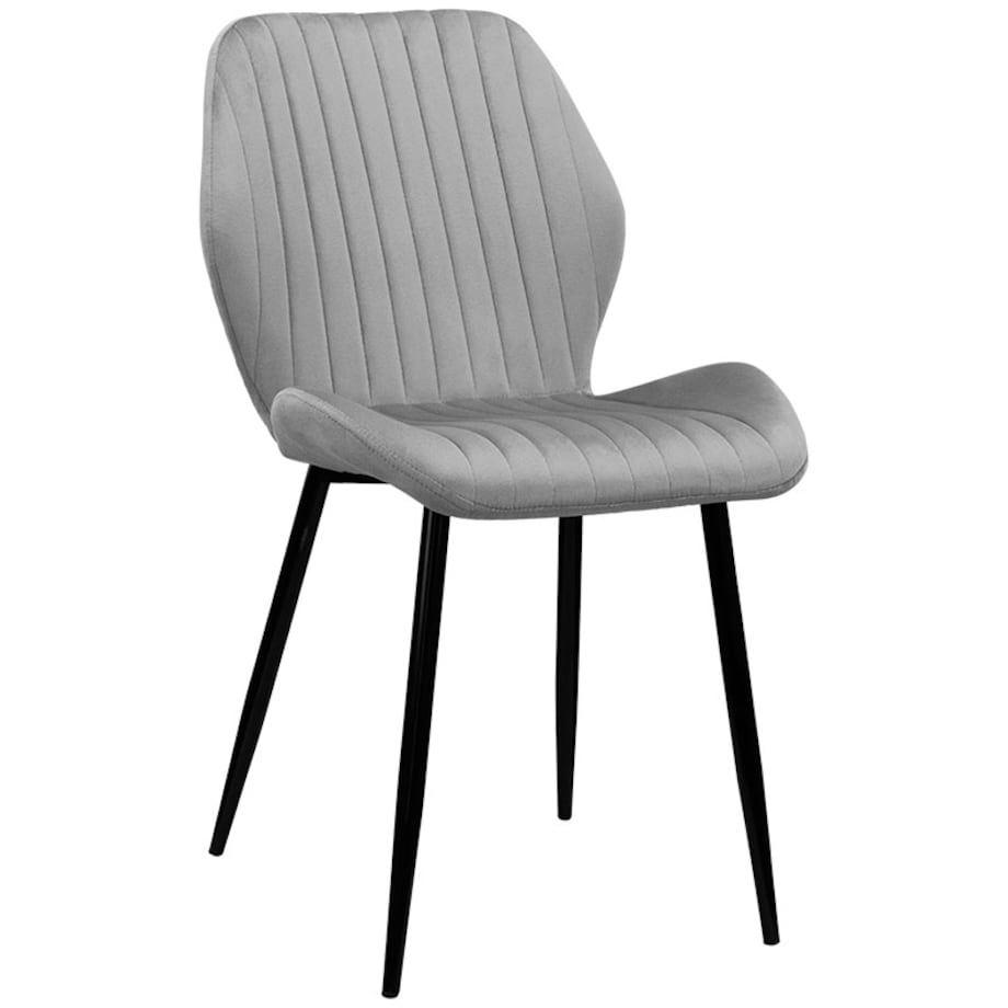 Krzesło tapicerowane welurowe pikowane do salonu jadalni velvet