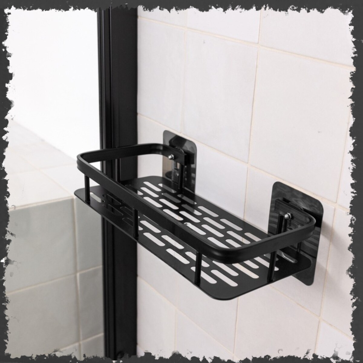 2 szt półka wisząca samoprzylepna loft ścienna łazienkowa pod prysznic