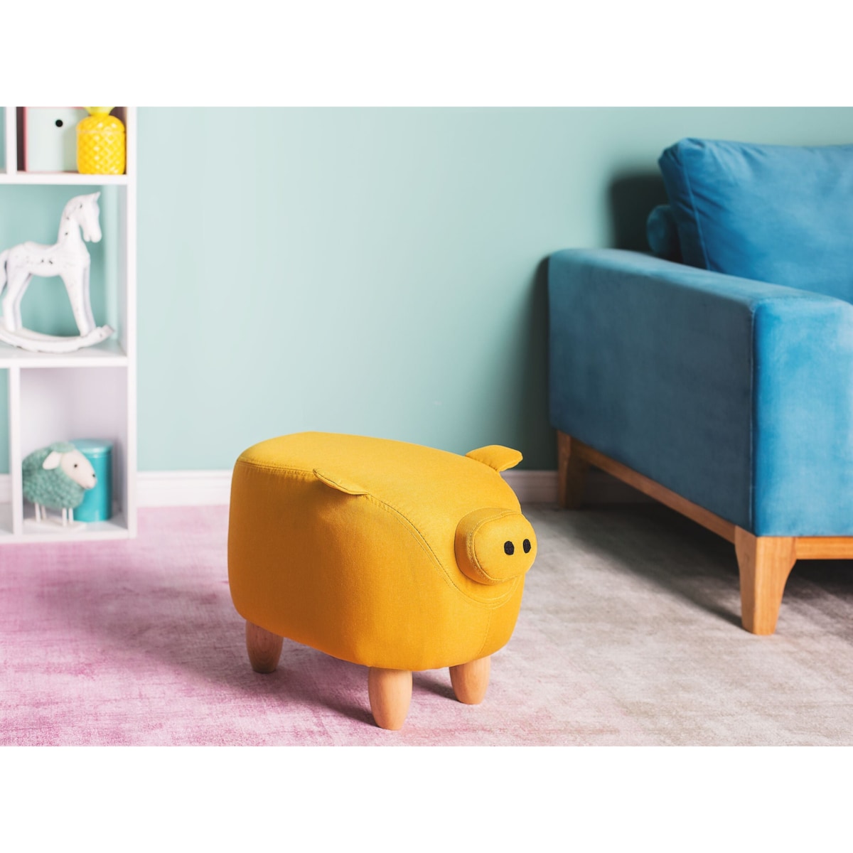 Pufa zwierzak PIGGY Żółty Świnka