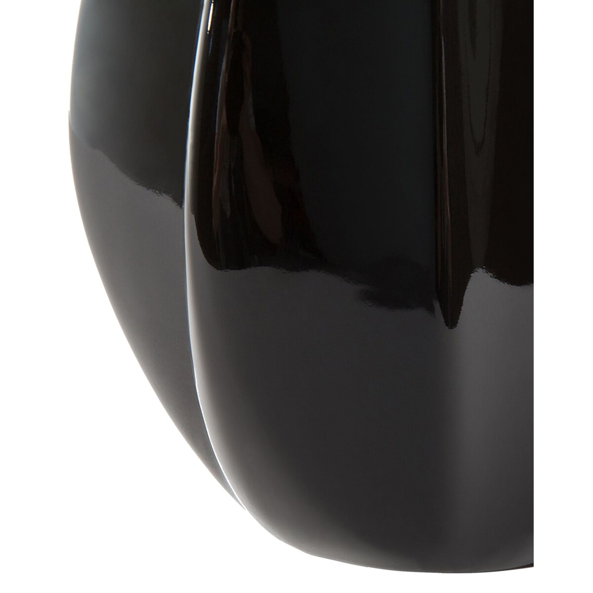 Lampka nocna porcelanowa czarna SANTEE