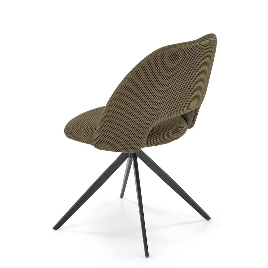 Krzesło tapicerowane K546 oliwkowe obracane