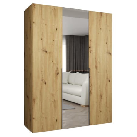 Szafa uchylna otwierana ALICANTE 2 150 wys. 202 cm Artisan + u. Czarny