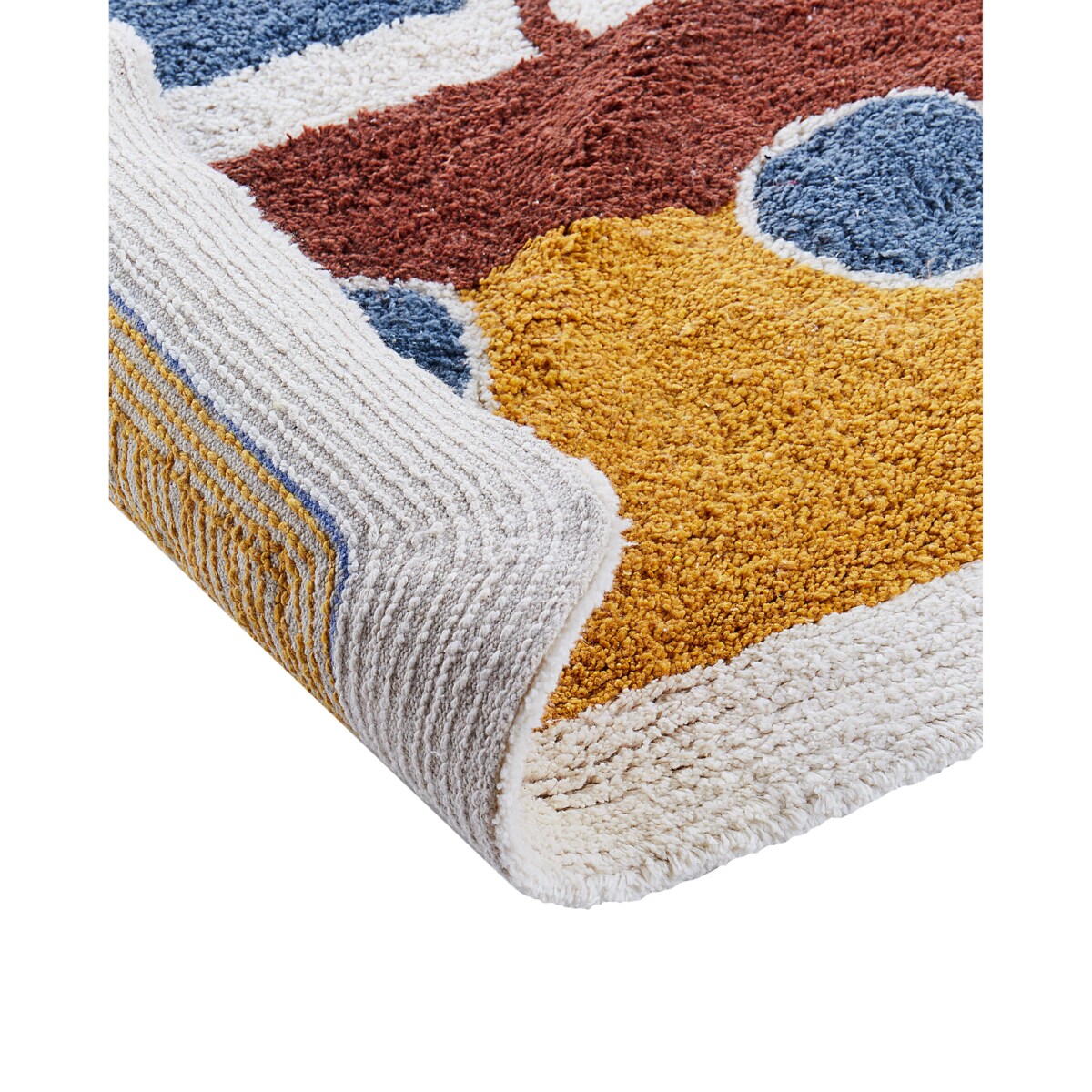 Dywan dziecięcy bawełniany statek 105 x 120 cm wielokolorowy SPETI